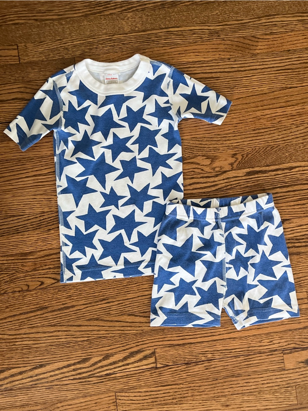 Hanna Andersson Blue and White Star Two-Piece Set